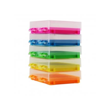 Heathrow Scientific PCR Tube Rack w/ Hinged Lid, Assorted, 5/PK 353110